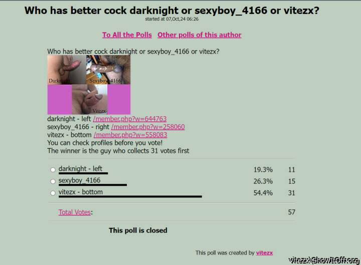 Vitezx has better cock then darknight and sexyboy_4166