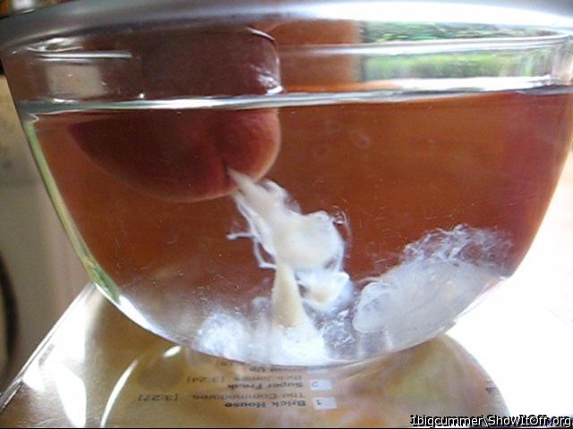 Under water cumshot.