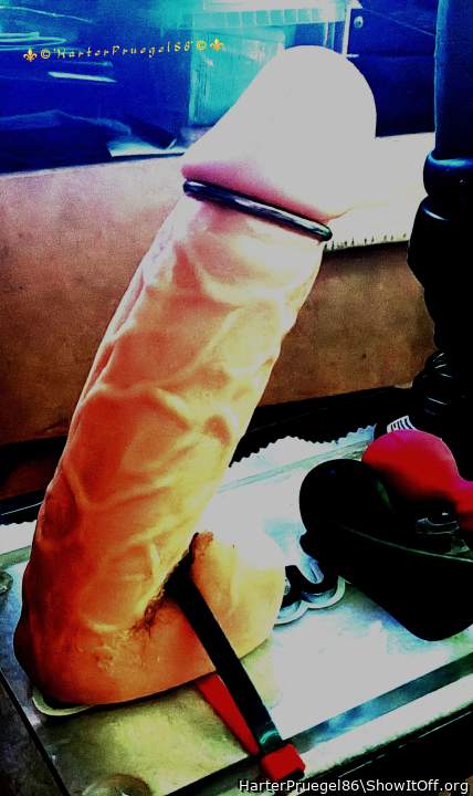 Mein lieblings dicker praller Dildo 20x6cm mit dem ich meine kleine gierig eng