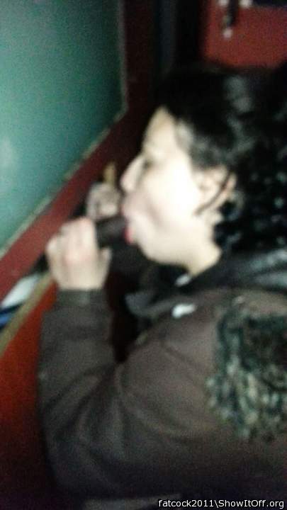 My wife GloryHole slut enjoying the strangers cock