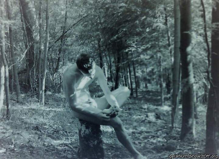 me, early experimental pic, vintage camera