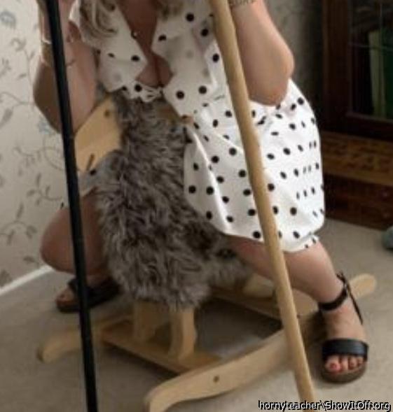 O on a rocking sheep