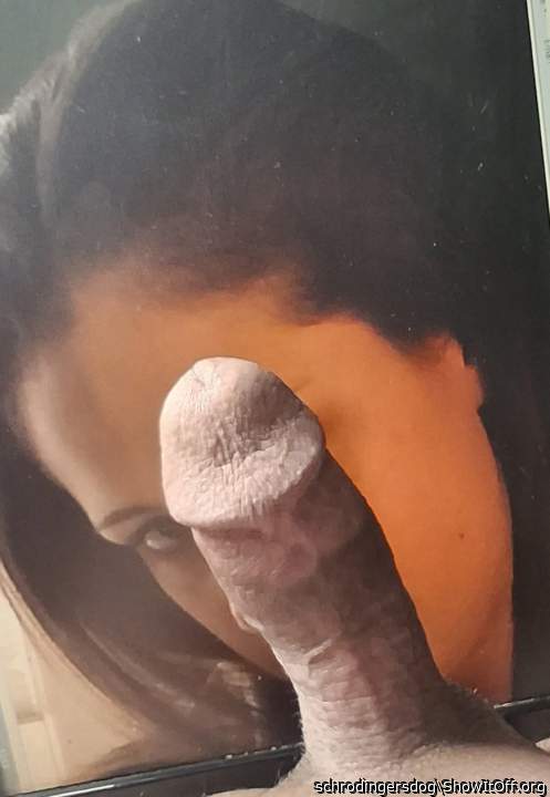 my cock on her face