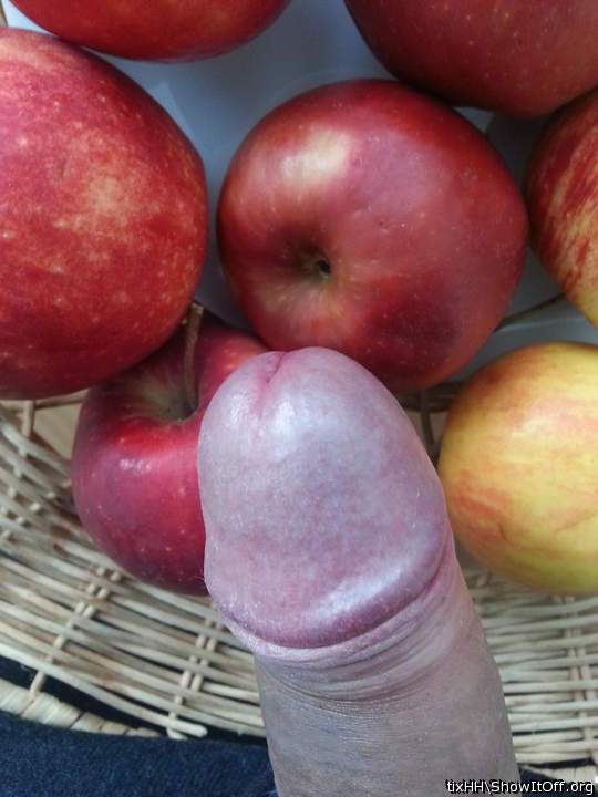 Ein Apfel und eine Banane gut gegen eine Erk�ltung 