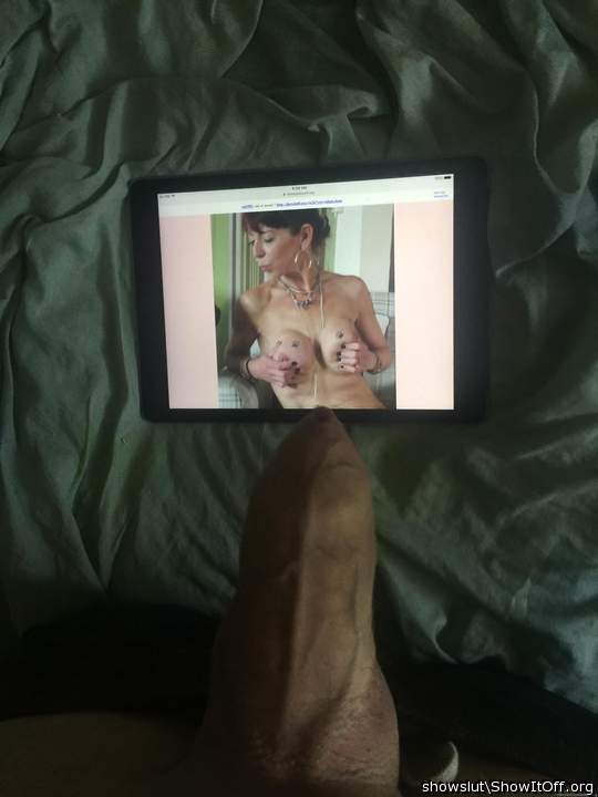 Kiss for her dog or cock