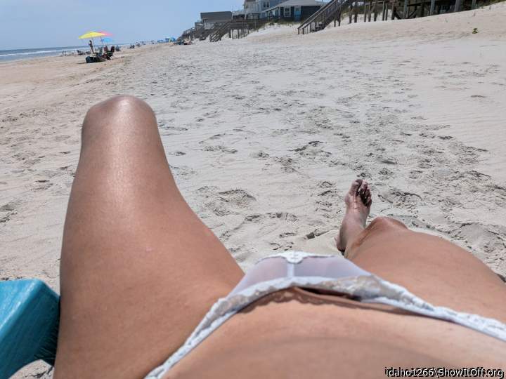 exposing my panties on beach