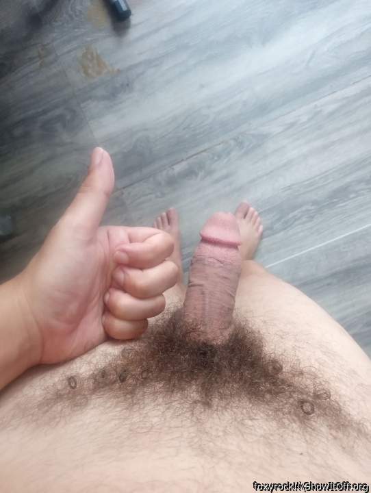Thumbs up for my cock