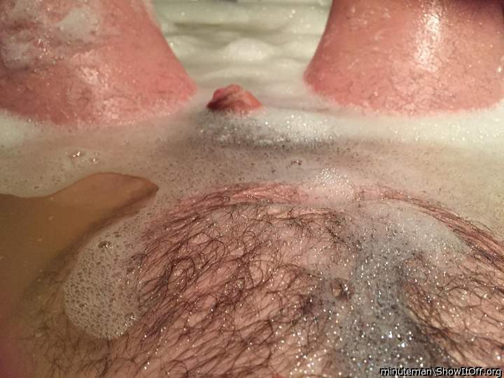 Fat belly tiny dicklet in the bath