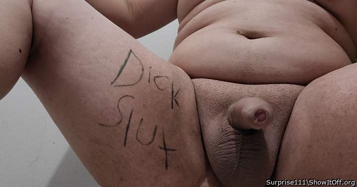 Body Writing: DICK SLUT