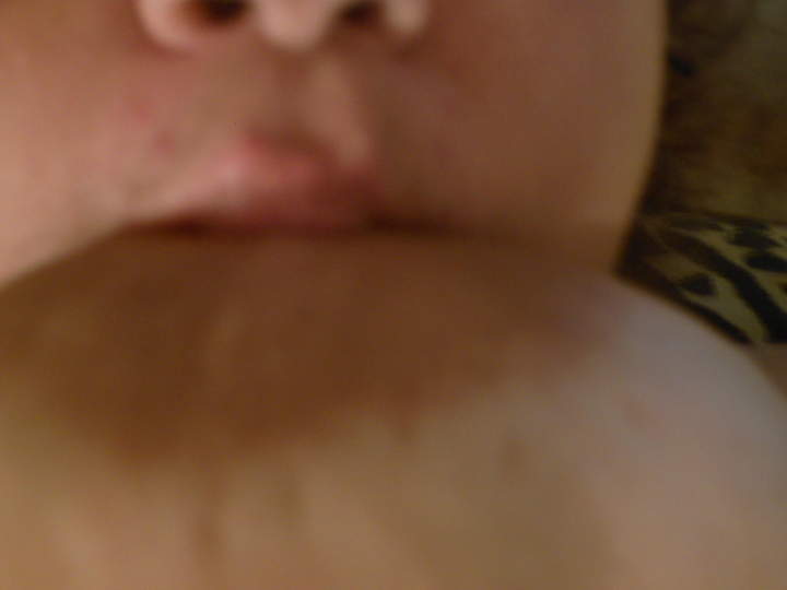 sucking on her tit, she's very shy, but she's very hot