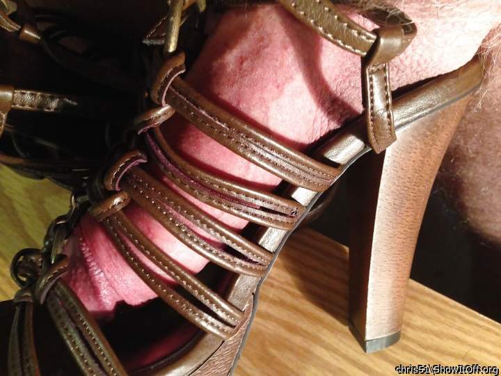 My neighbors shoe my dick