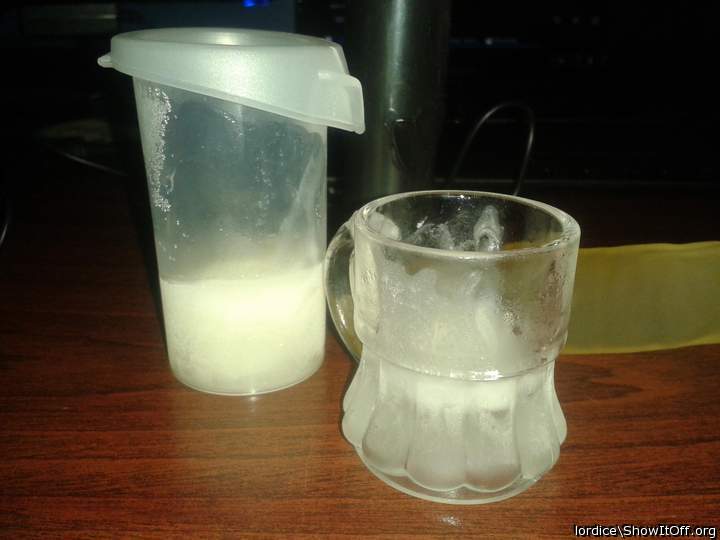 12 frozen cum loads plus one fresh to eat