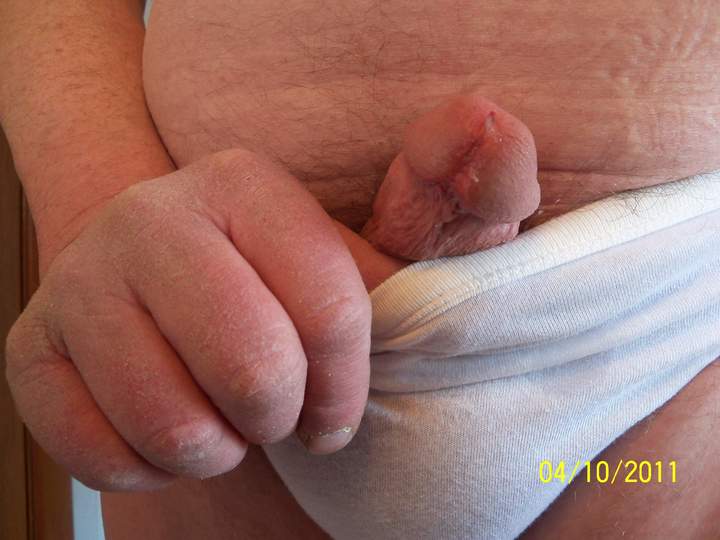 Shiny with a little precum.