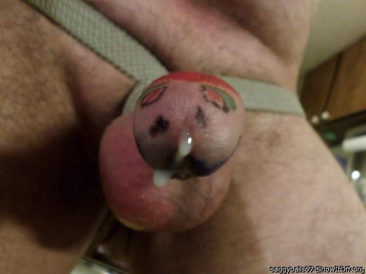 jackmeoffnow big balls dick face art cock head after cum shot - [11-29-16-1468]