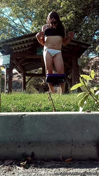 Flashing panties