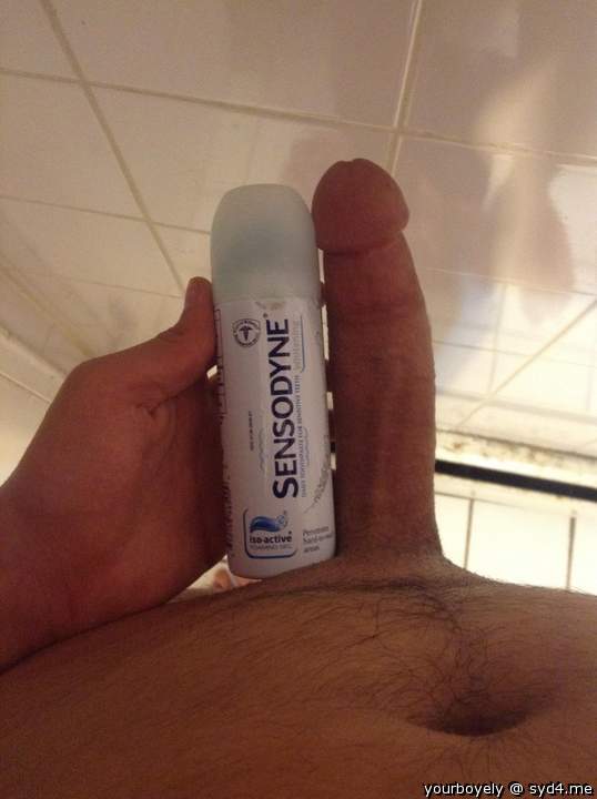 brush with that beautiful dick & I wouldn't need sensodyne!