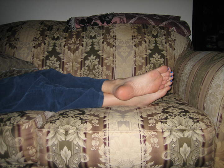 relaxing on the couch
