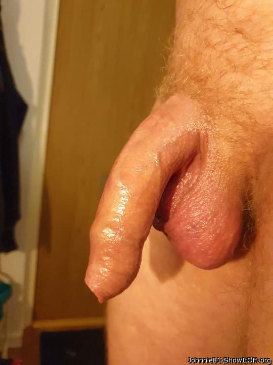 Mmmm sexy hanging dick...I love how your foreskin covers you