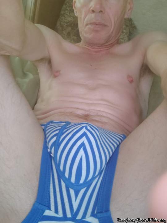 Blue stripes.