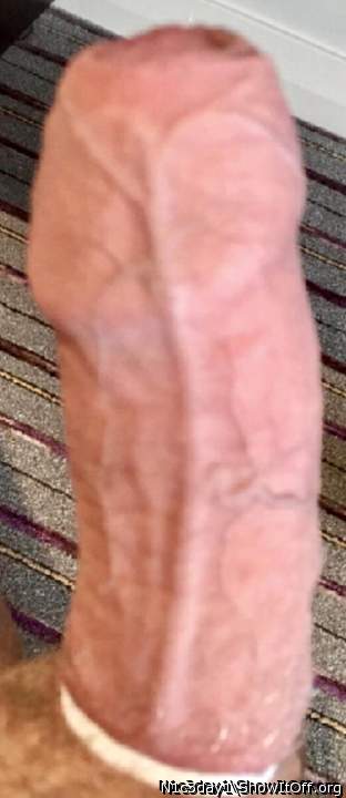 I want to roll that foreskin back all the way until the skin
