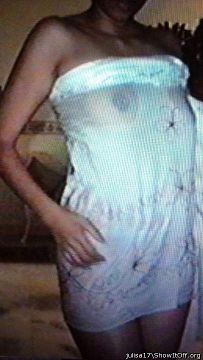 Lovely tits .sweet sheer dress highlighting ur nipples yummm