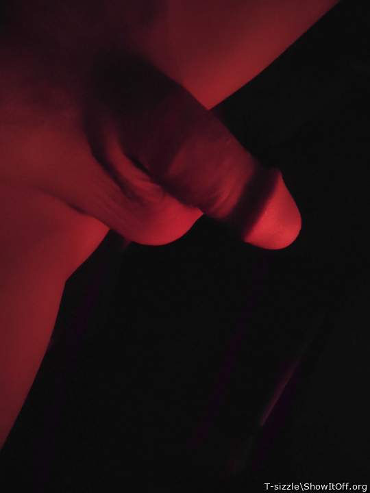 I love how the fire glows on my cock!