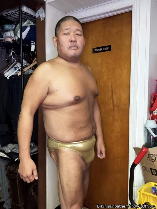 Gold speedo. Do you like?