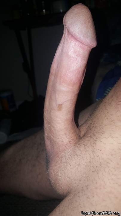 I hope the women stop by for a look at your big shaved cock.