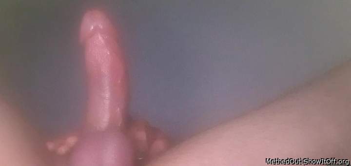 Shiny and veiny cock