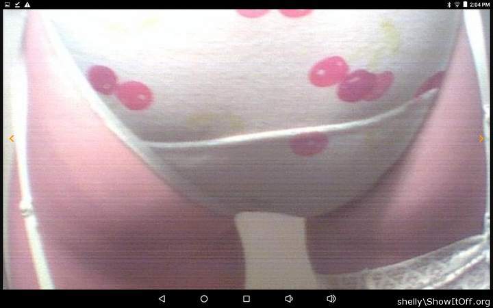 white cherry panties