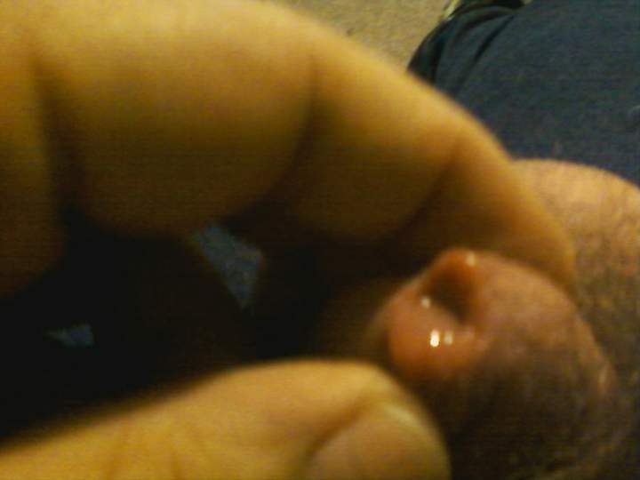 Lick!  Love a juicy dick slit!