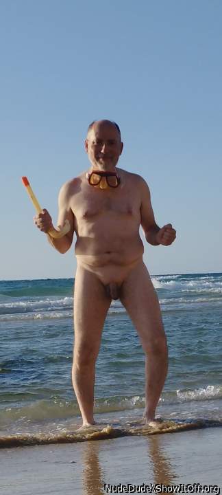At nude beach ⁴