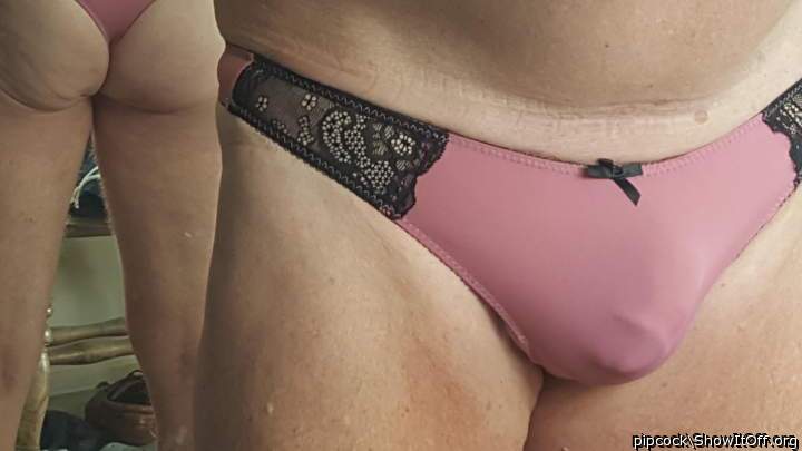 Sexy panty and a very hot panty bulge!  
