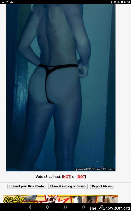 black  thong