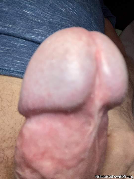 A closer view of today�s foreskin-stretching boner!