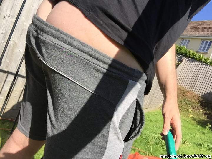 Showing crack while gardening ;)