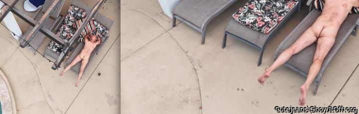 Butt drone shot