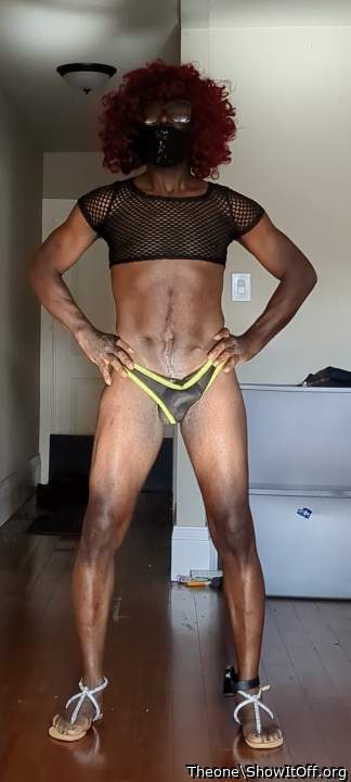 Here I stand once a hood dude now a sexy CD mistress who ready to get bitched 