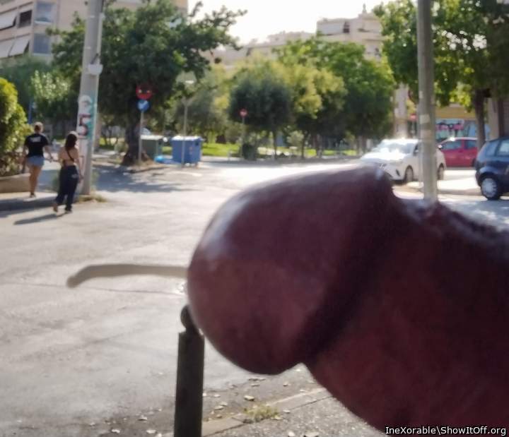 Flashing cock in public