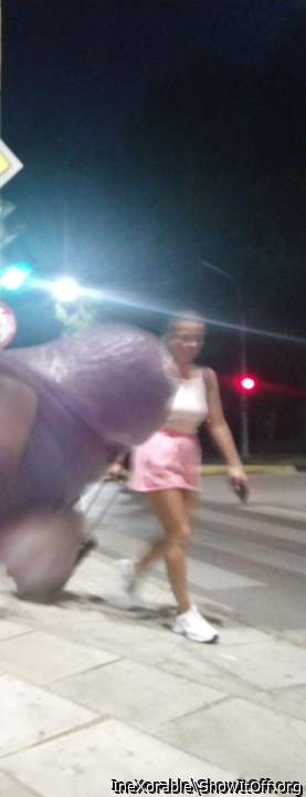 Public big dick flash in front of sexy girl!
