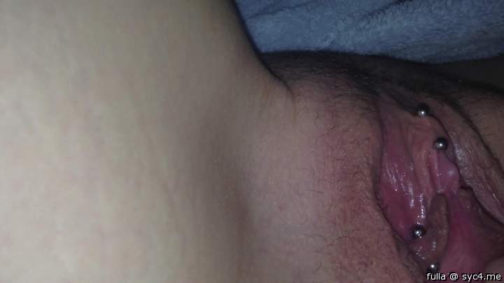 Pierced pussy