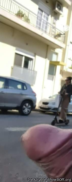 Street flash, jerk off