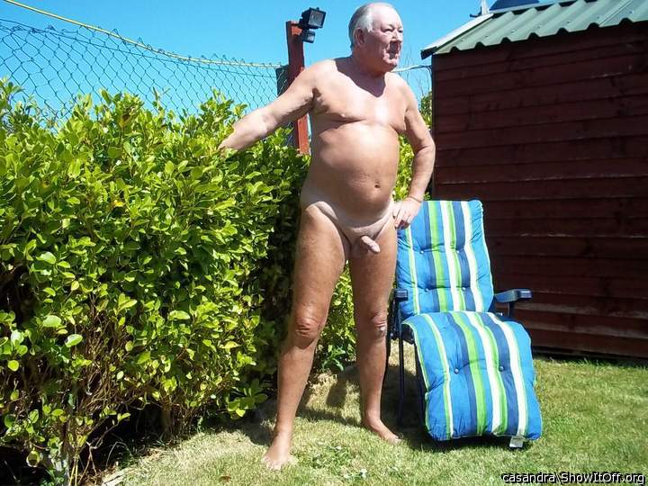 Love to be naked in the garden