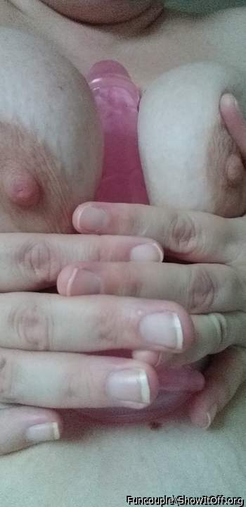 Love a slow tit wank