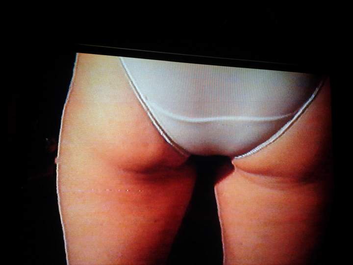 tight   white panties