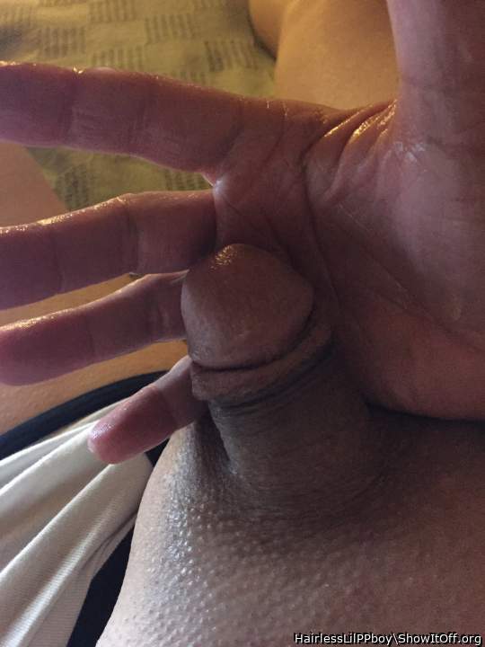 Hot smooth cock bud, I�d help you make it grow with my hands