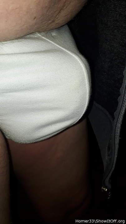 dont we love a bulge in white cotton