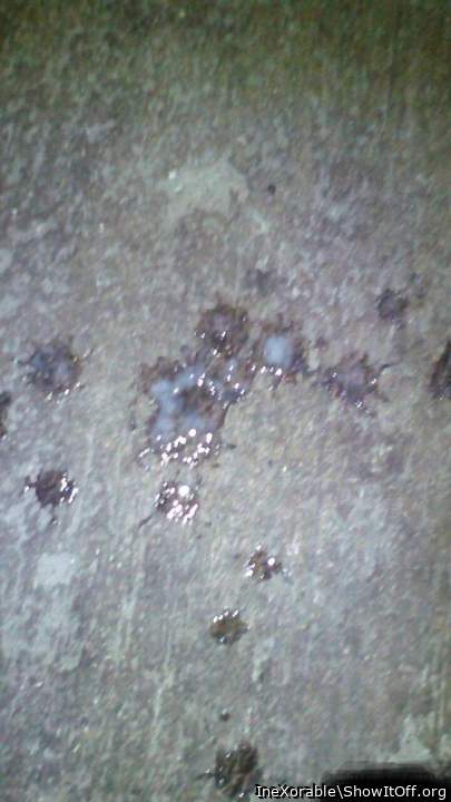 Sperm on the ground