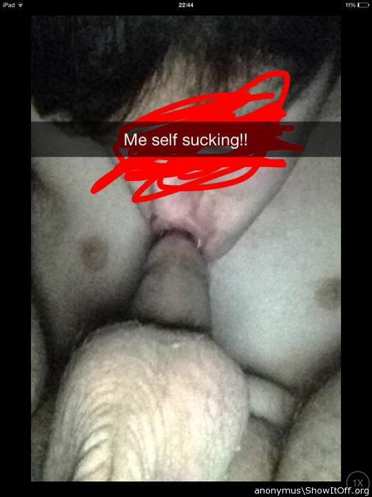 Me selfsucking!