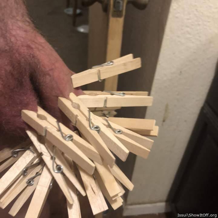 Plenty of room on your beautiful cock for more clips